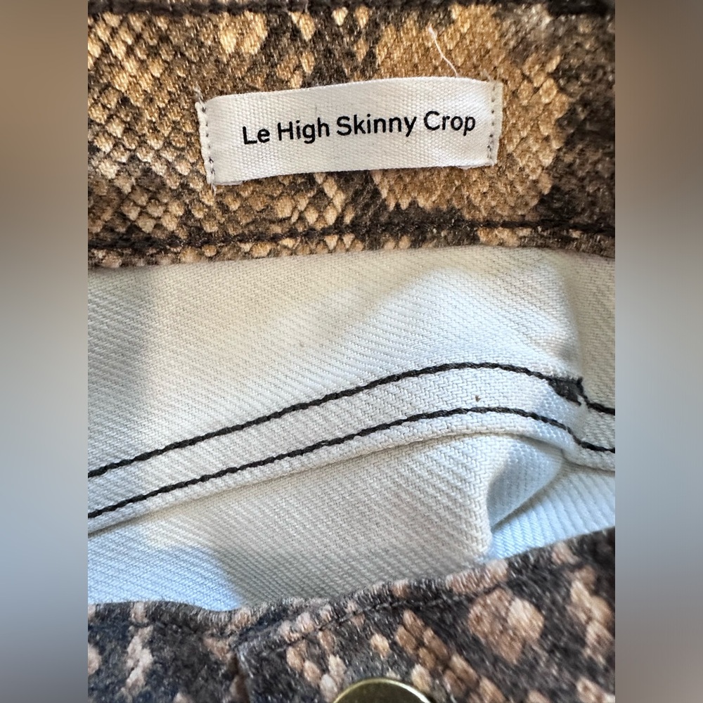 Frame Python Print Coated Denim - Picture 5 of 7